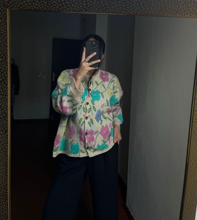 Flower Power LOOSE Fit Cardigan