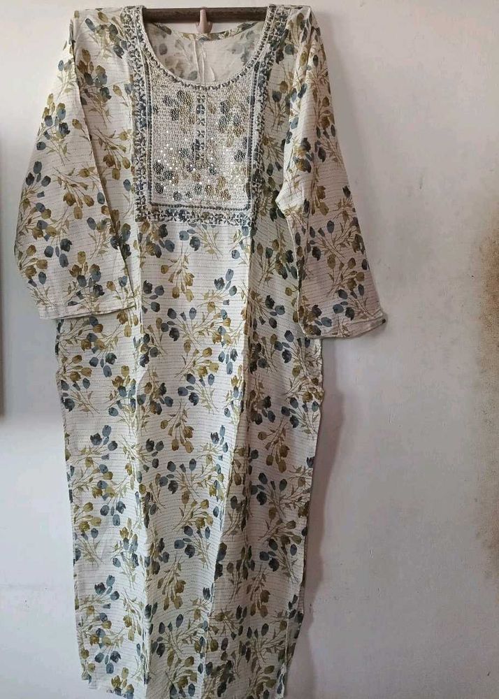 Floral Print Kurta