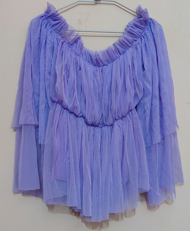 Lavender Off Shoulder Top