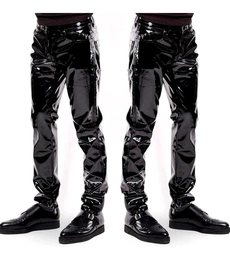 Shiny Black Pants