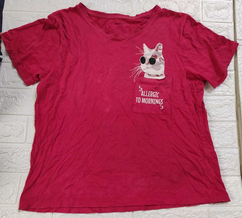Zudio Cat Pocket Tee