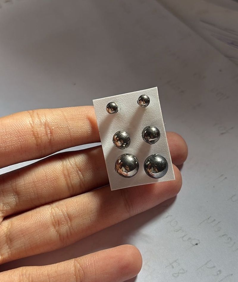 Ball Stud Earring Set