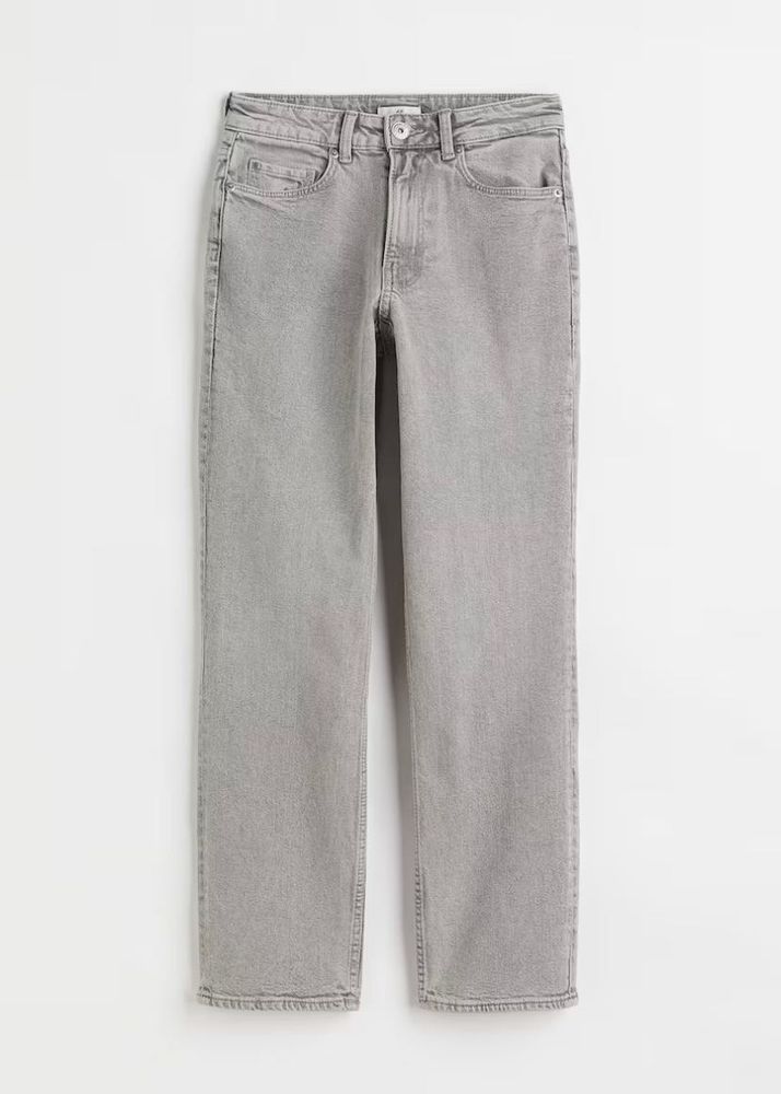 H&amp;M Straight Regular Ankle Jeans