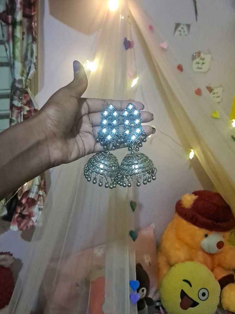 Beautiful 😍 Oxidized Earings Jumkas