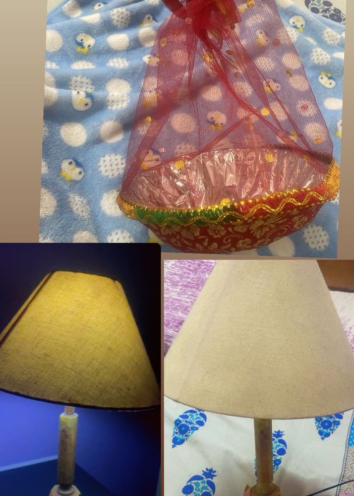 combo lamp and gift basket