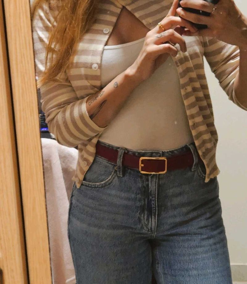 Striped Cardigan Sweater