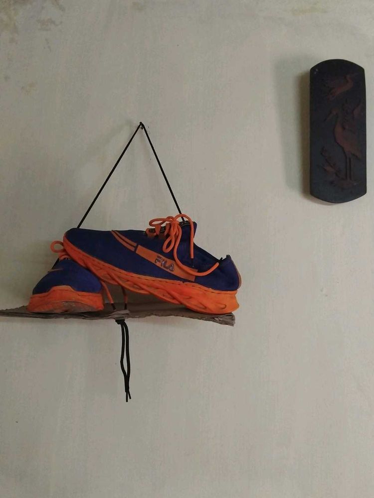 Fila Blue and Orange Sneakers