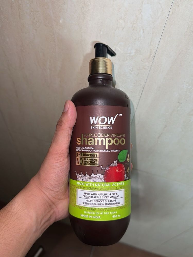 Wow Apple Cider Vinegar Shampoo (600ml)