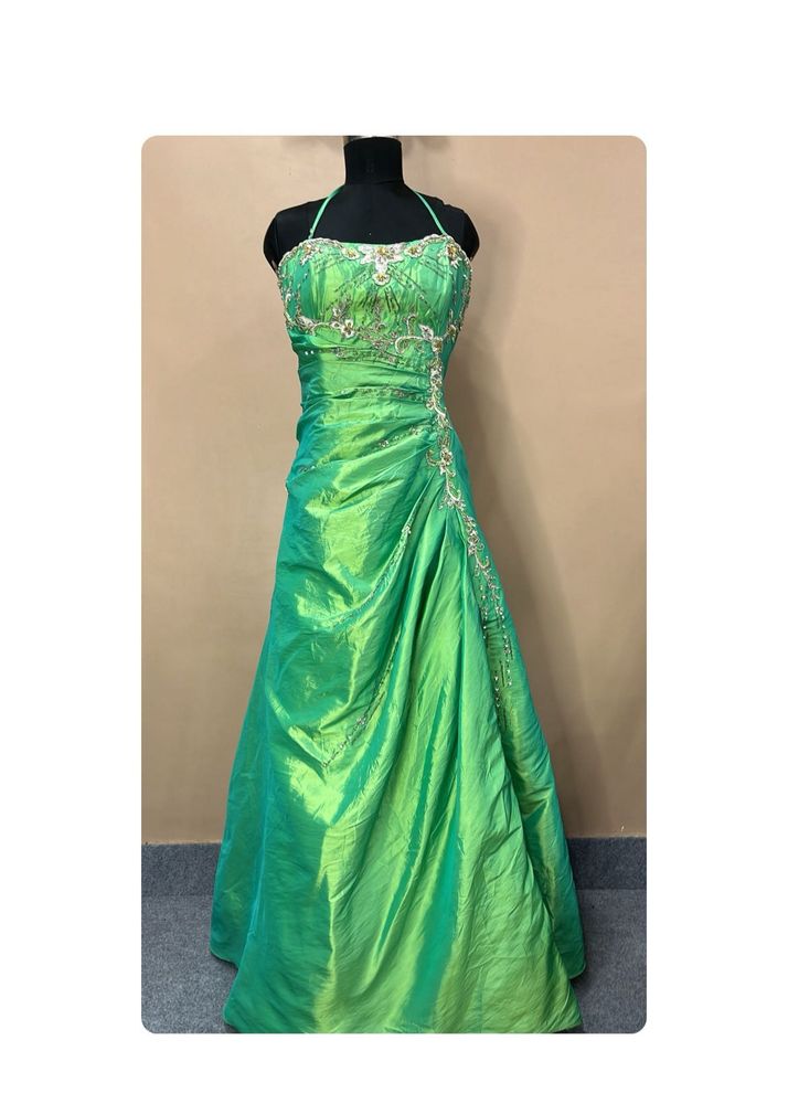 Bust Adjustable Green Gown