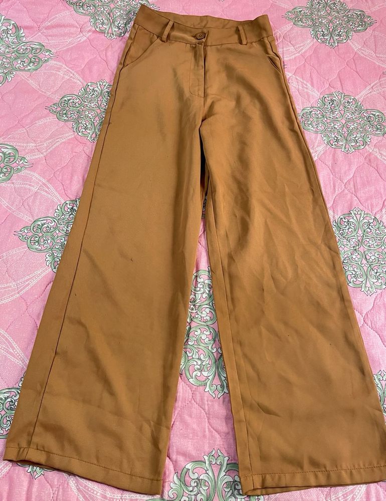 Women Tailored Straight Fit Trousers