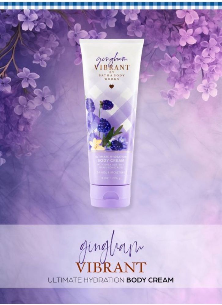 🆕 B&amp;BW Gingham Vibrant Body Cream