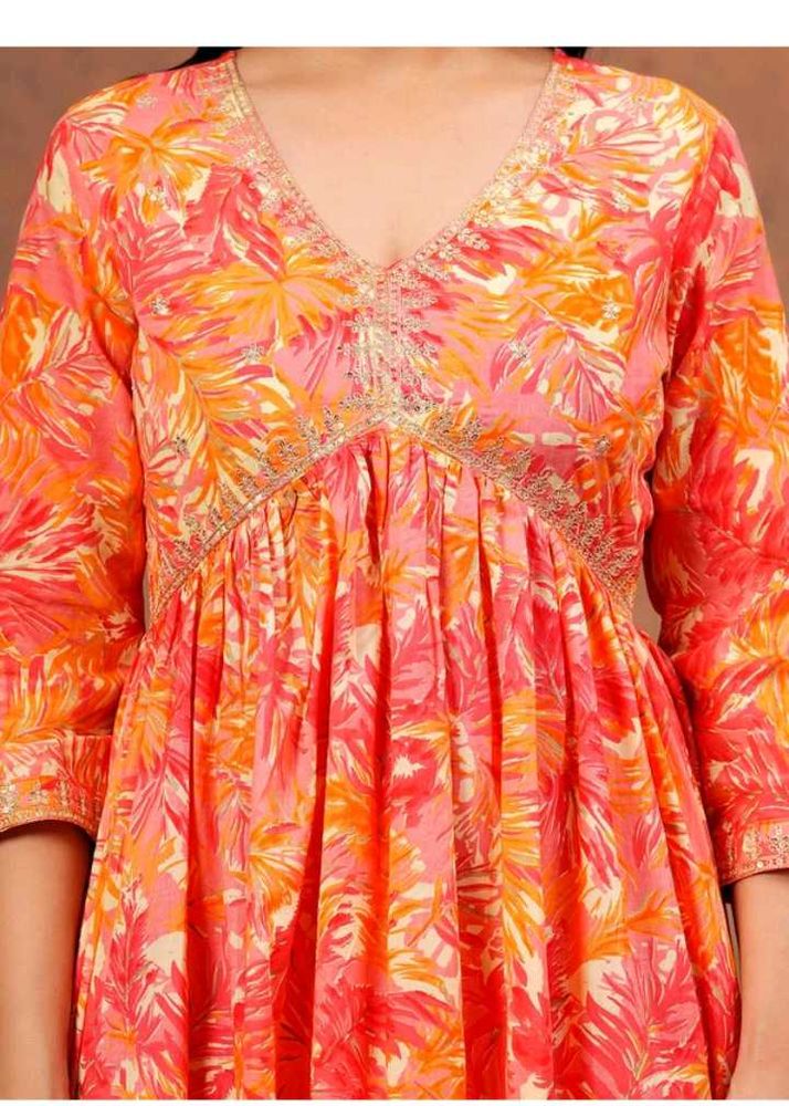 Floral Print Kurta