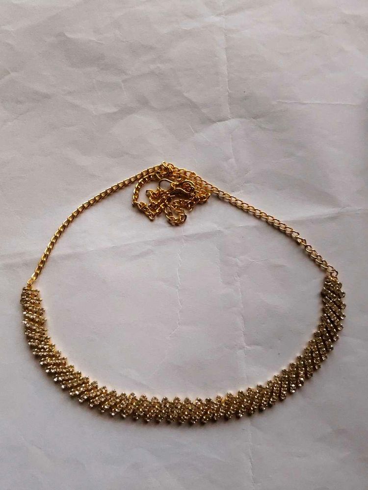 Sparkling Gold-Tone Necklace