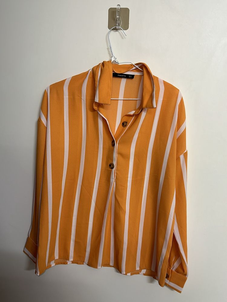 Madame Yellow Striped Top
