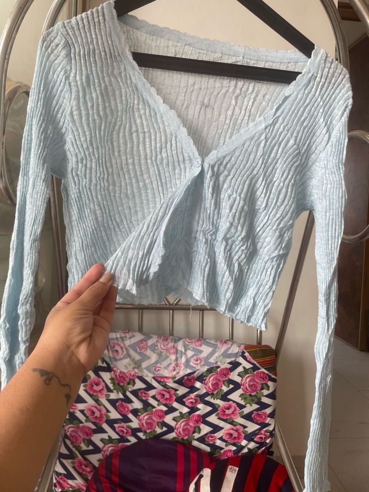 Light Blue Cardigan