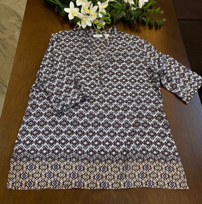 Patterned Tunic Top