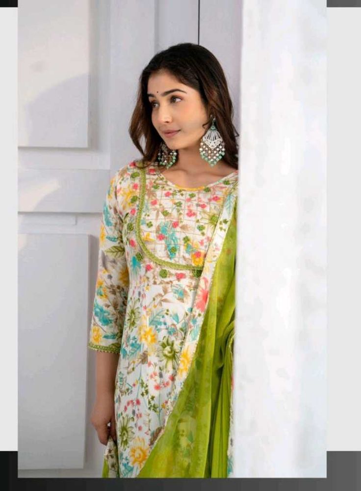 Floral Print Kurta Set