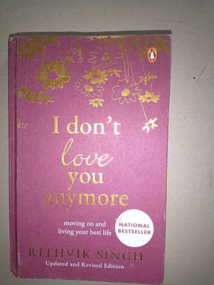 A book named 'i don't love you anymore '