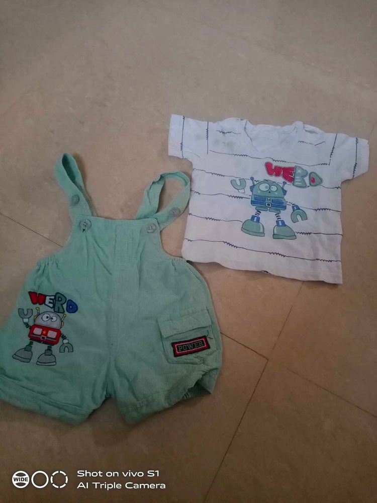 Dungree With T Shirt
