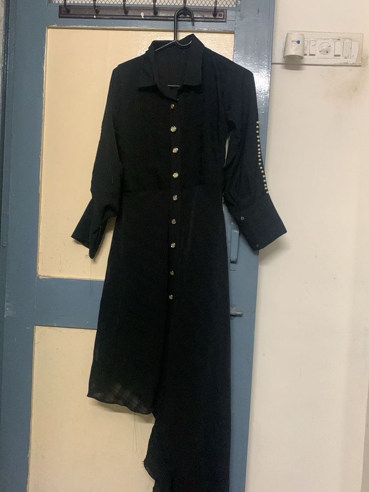 Chic Black Shirt Dress