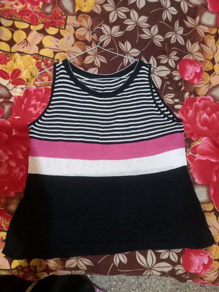 Striped Sleeveless Top