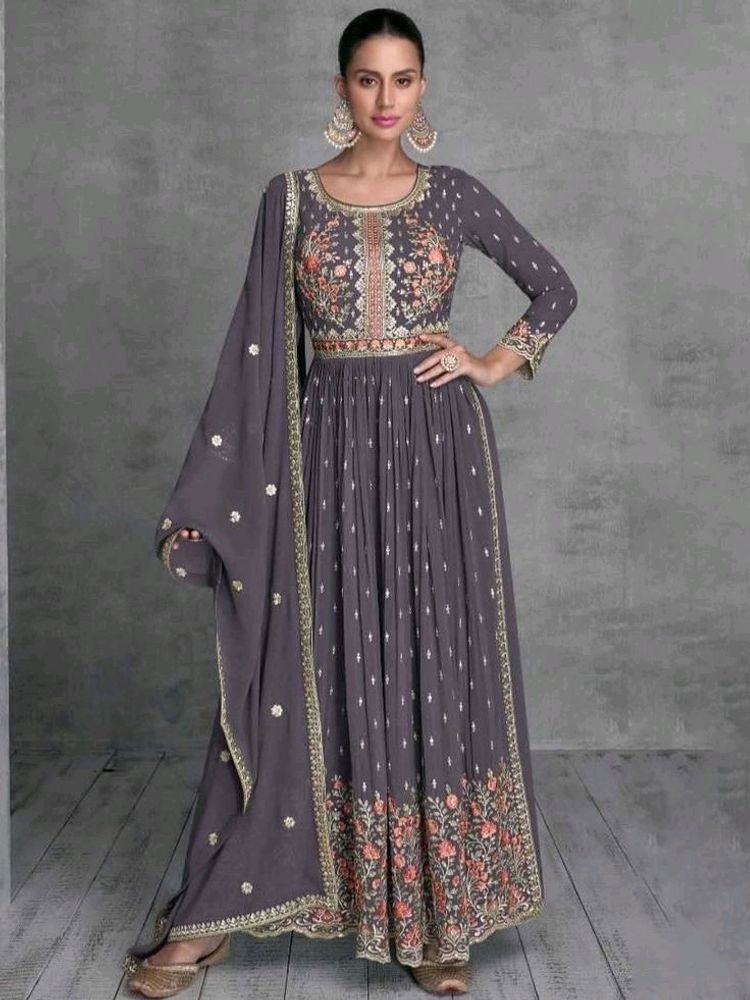 Nyra Cut Stone Work Full Set With Dupatta &amp; Plazo