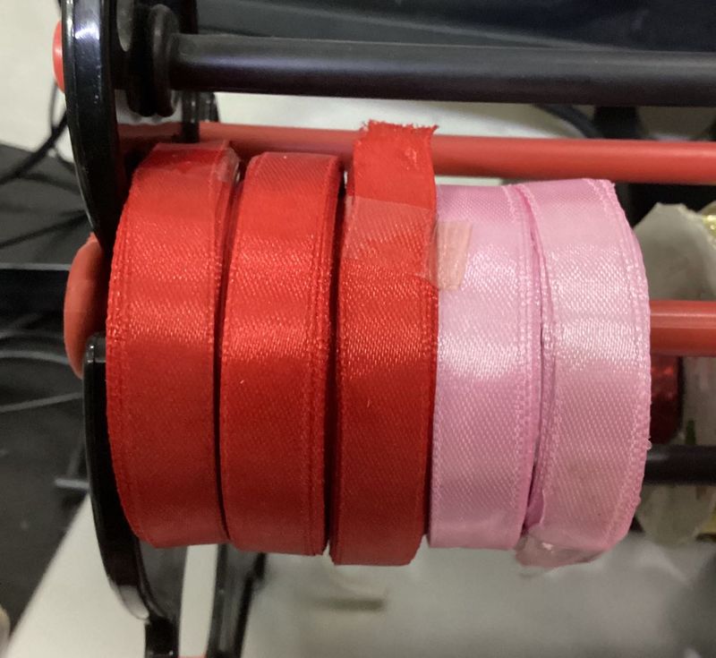 Craft Ribbons - Red &amp; Pink set of 5