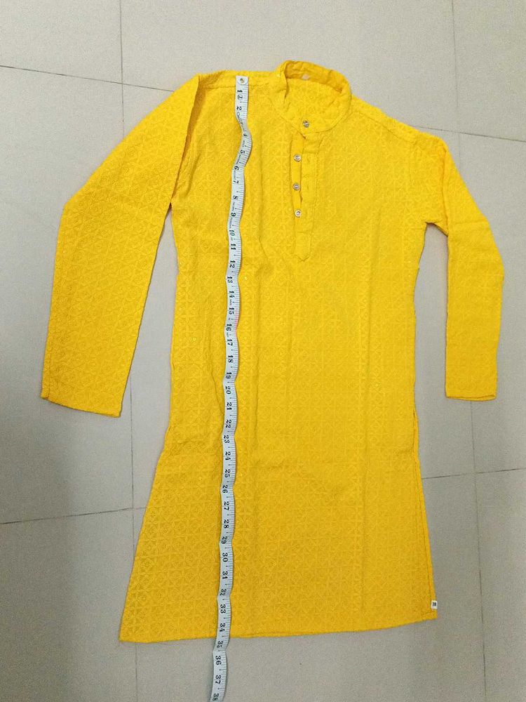 Stylish Yellow Men&#39;s Kurta - New with Tag