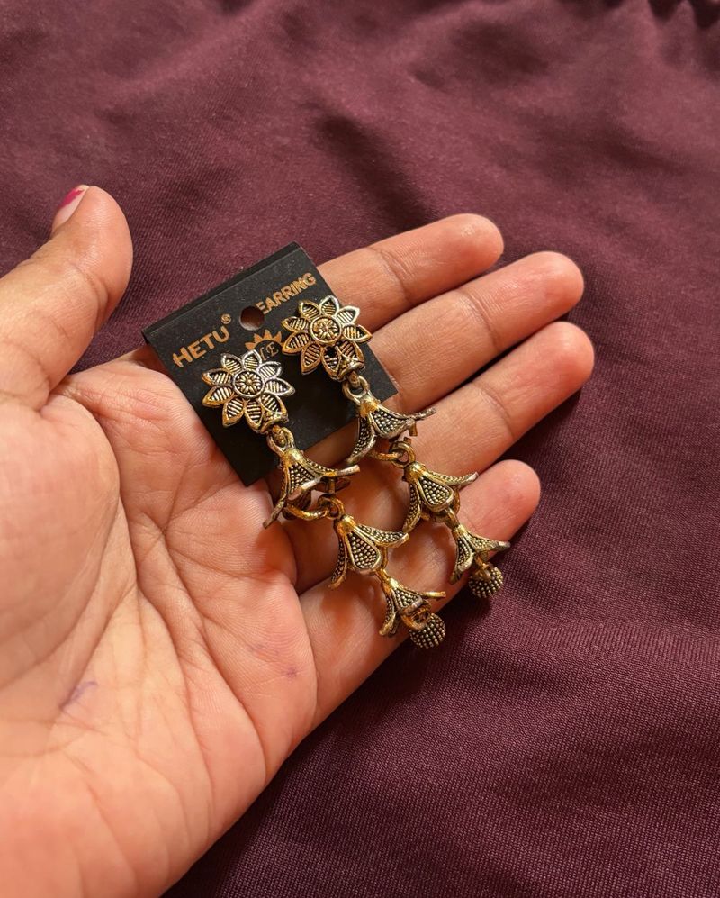 Oxidised Earrings Combo Set