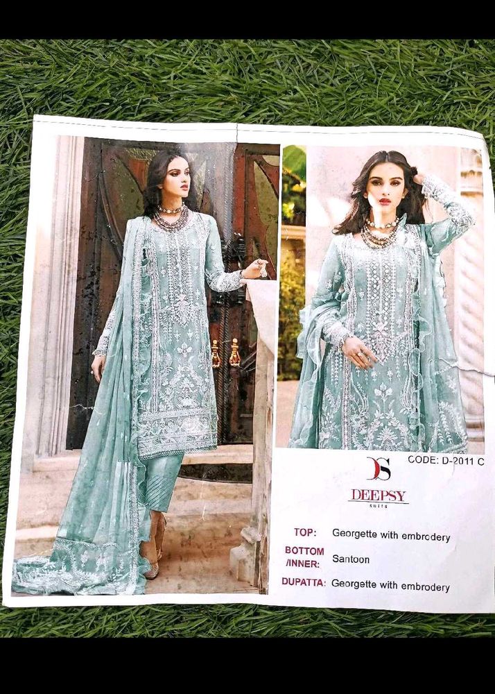 Embroidered Georgette Suit