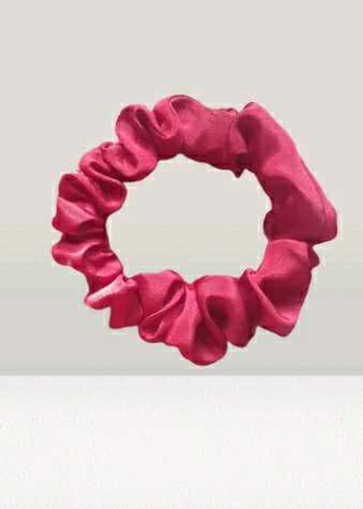 Maroon Silk Scrunchie