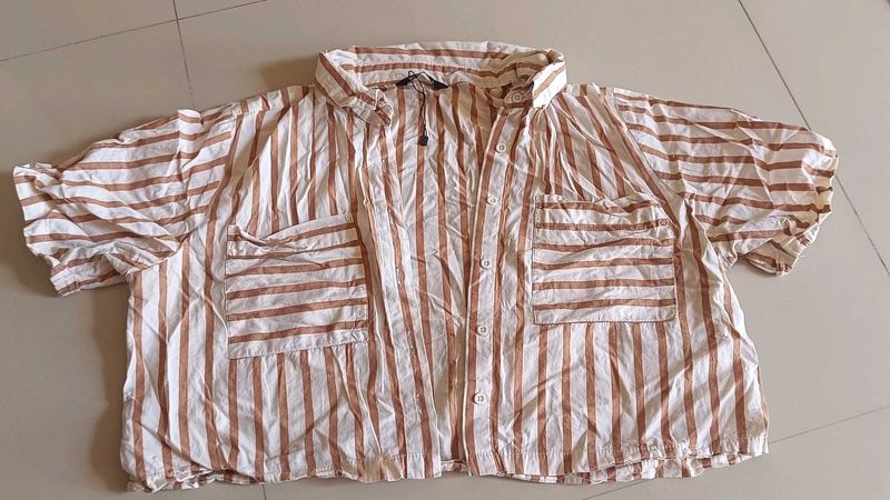 Striped Button-Down Shirt