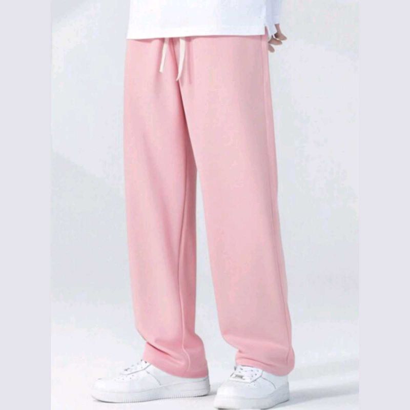 Pink Wide Leg Sweatpants