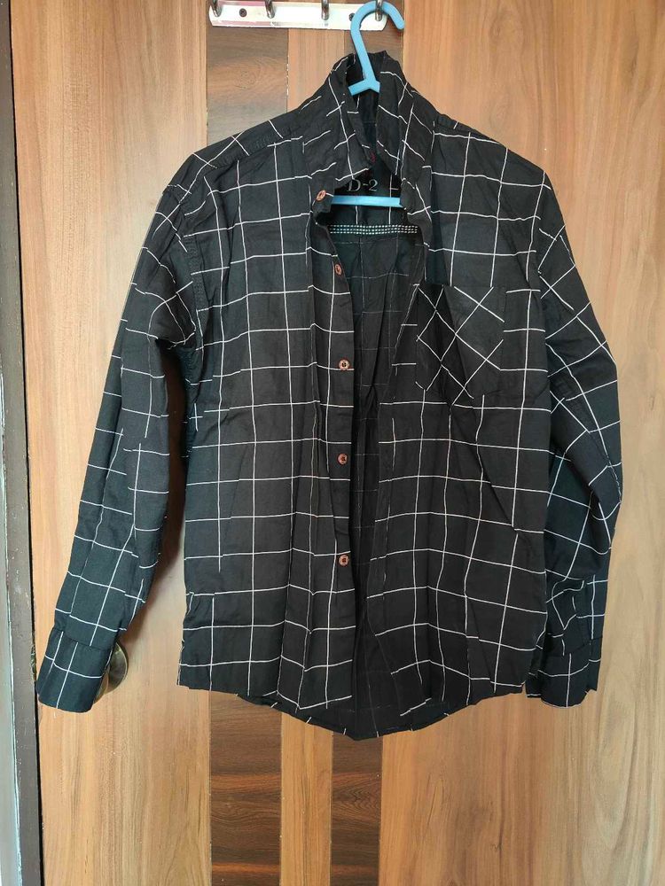 Black Checked Shirt