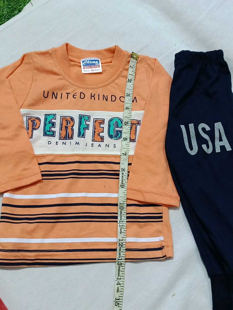 kids tshirt and lower set