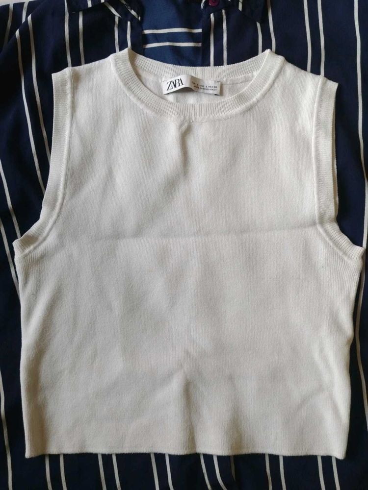 Zara Sleeveless Knit Top