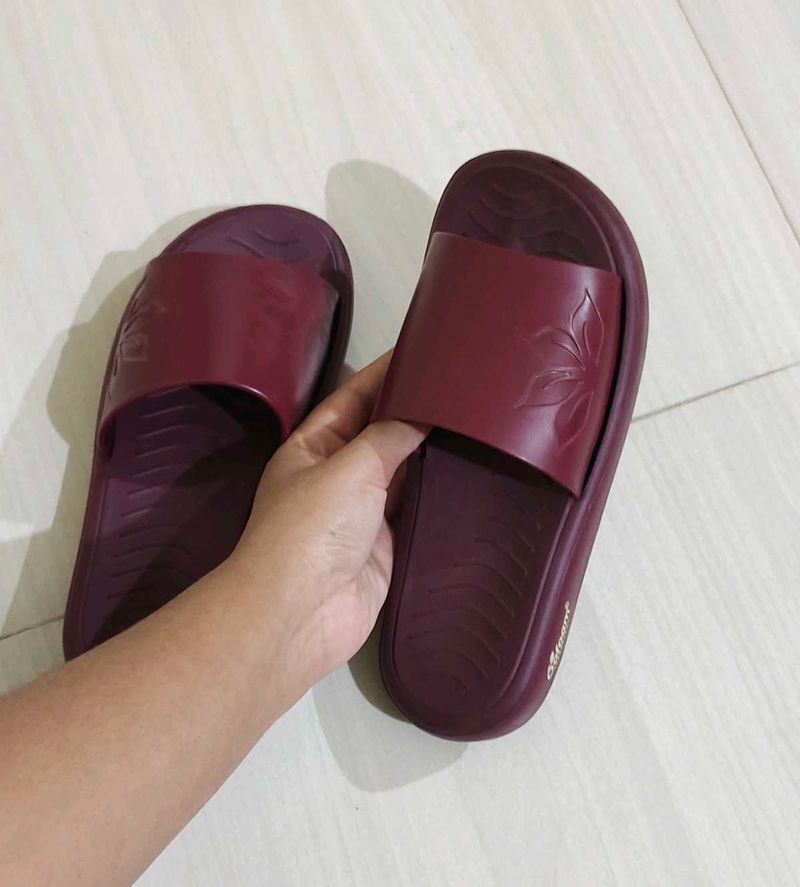 Burgundy Colour Flip Flops