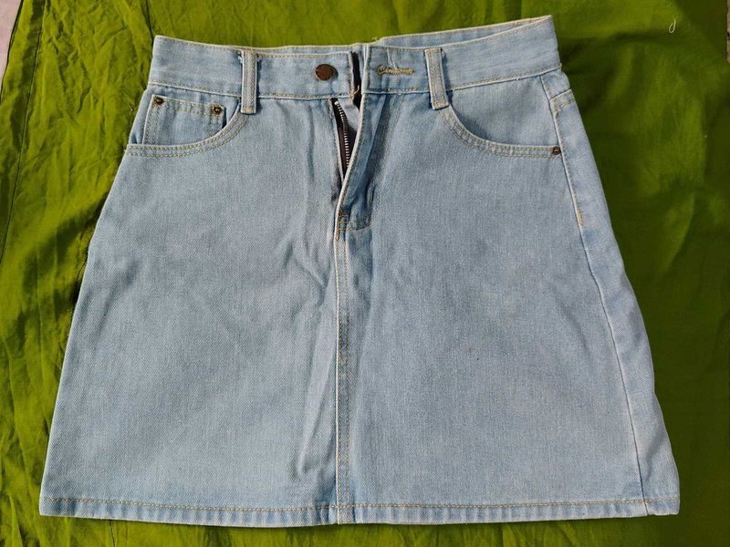 Denim Mini Skirt