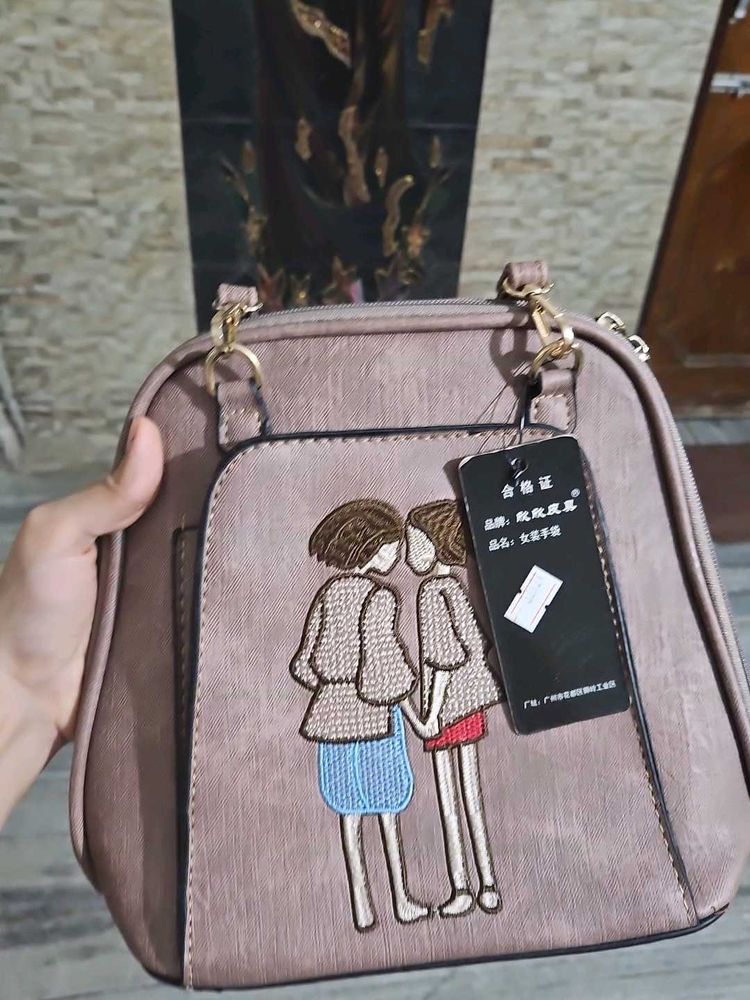 Cute Embroidered Back Pack
