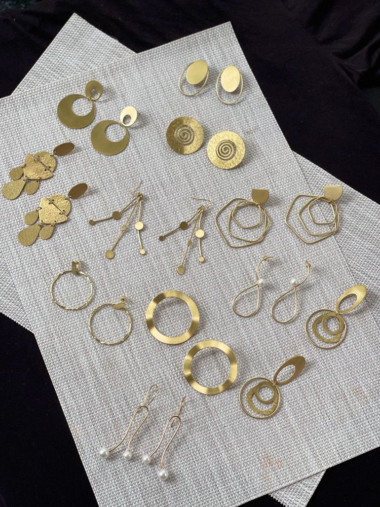 Anti Tarnish Brand New Brass Earrings