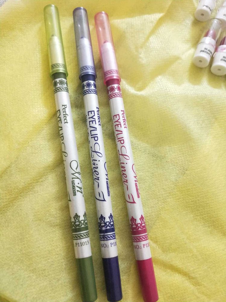 Set Of 3 Metallic Eyeliners