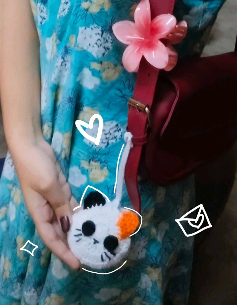 Crochet Cat Airpods Holder ✨