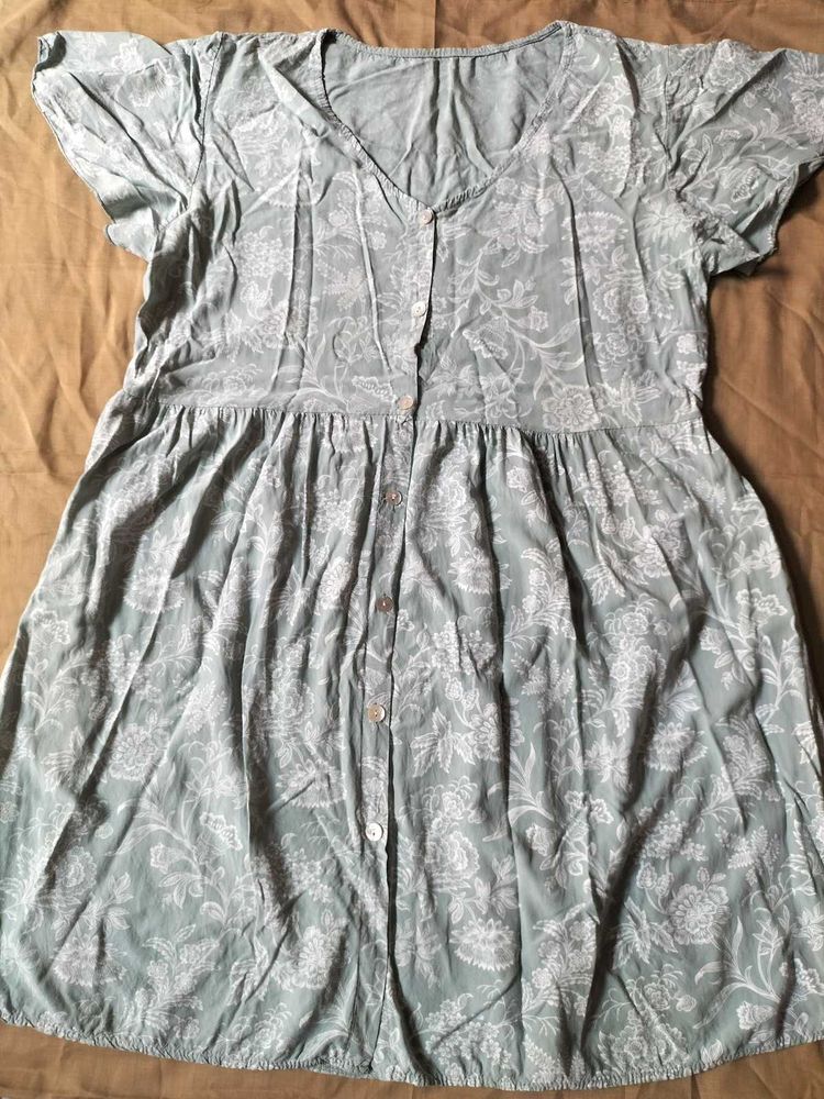 Light Blue Floral Dress