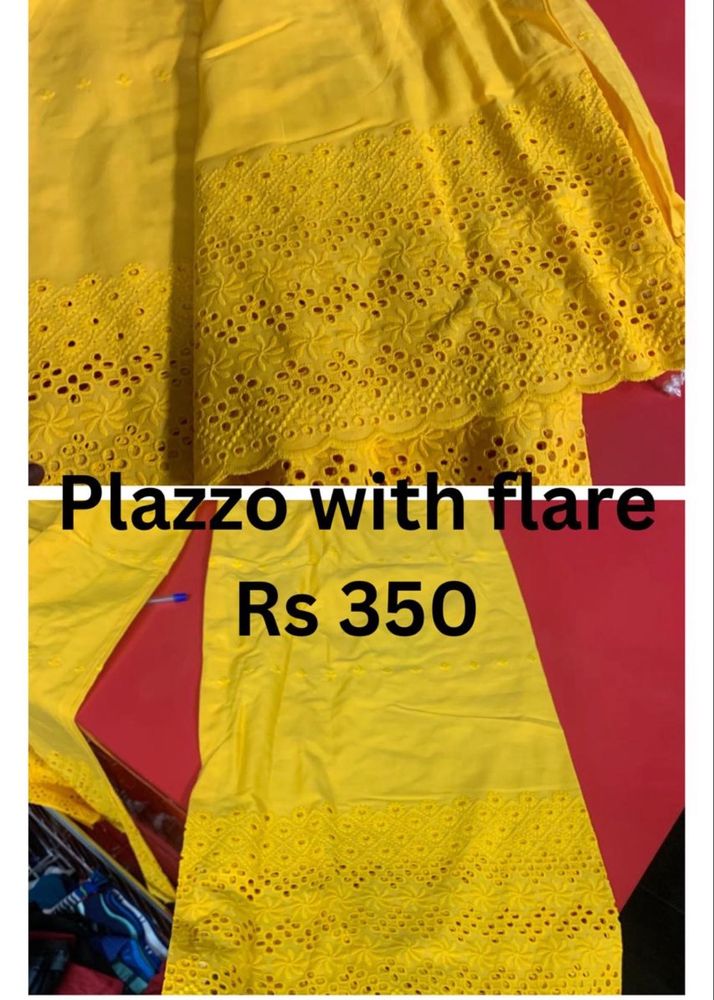 Yellow  Palazzo Rs 320 Today Offer📌