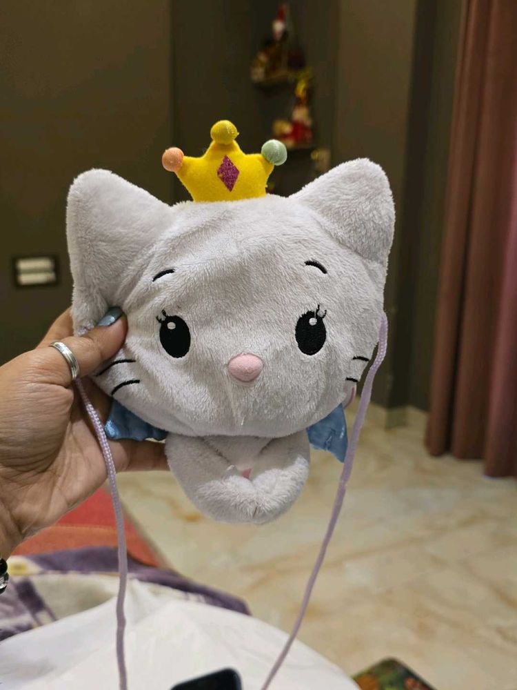 Cute Cat Plush Sling Bag