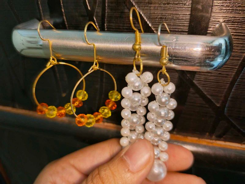 Combo Of 2 Earrings - Dangling Earpieces For Sale