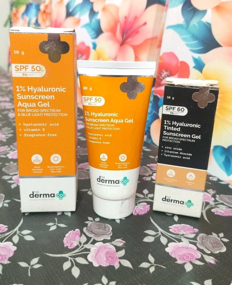 The Derma Co Sunscreens
