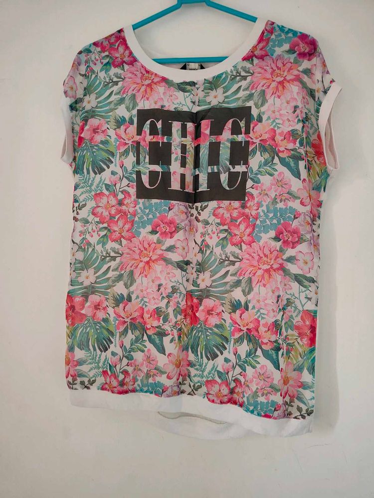 Floral Print Tee