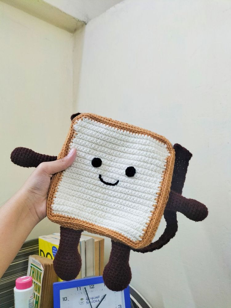 crochet toast bag