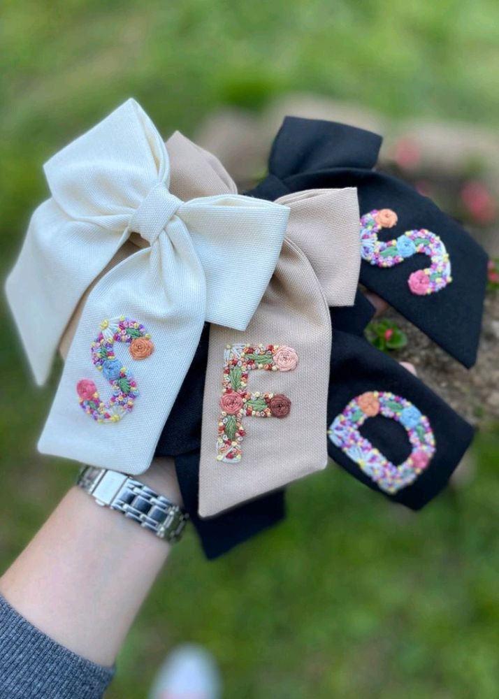 Embroidery Bows